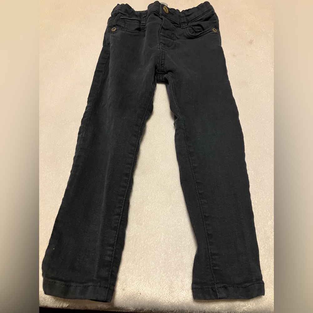 Zara Black Straight-Leg Pants - Picture 1 of 4